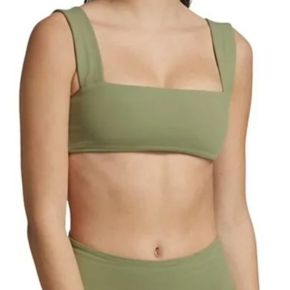 WeWoreWhat Bandeau Bra Top- Sage - Small NWT